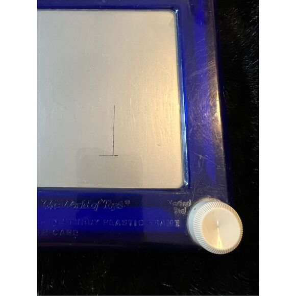 BLUE Vintage 1996 OHIO ART  ETCH A SKETCH , The World of Toys - Picture 5 of 6